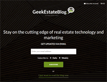 Tablet Screenshot of geekestateblog.com